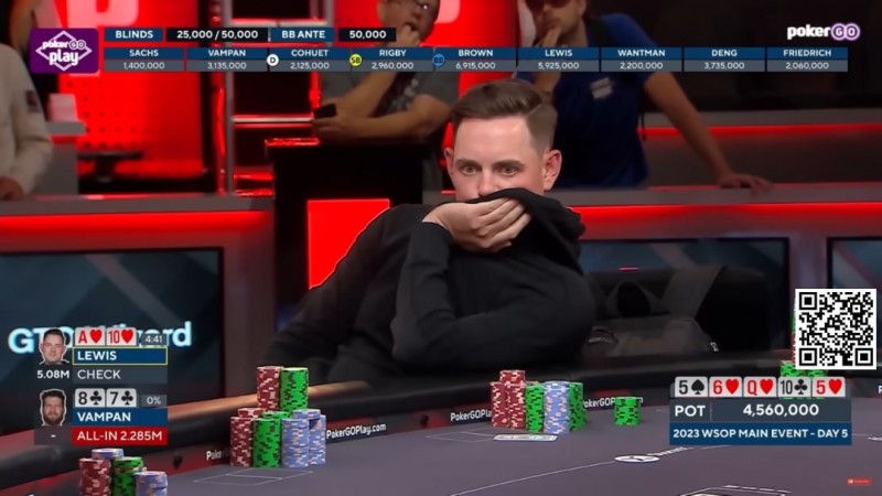 【APT扑克】讨论 | 在WSOP主赛Day5比赛中，弃掉同花坚果：Toby Lewis的决定是否正确？